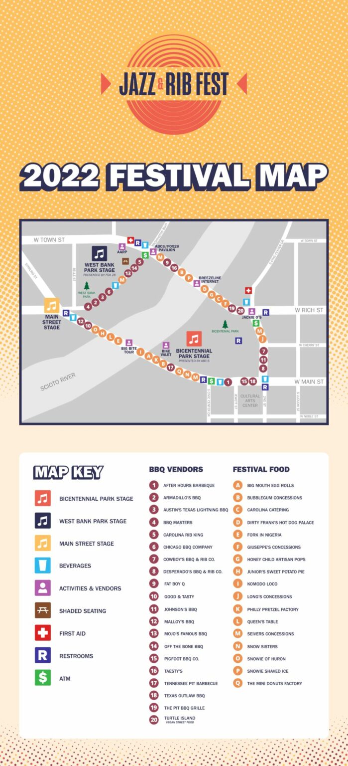 Festival Map Jazz & Rib Fest